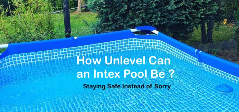 how to set up above ground pool on unlevel patio