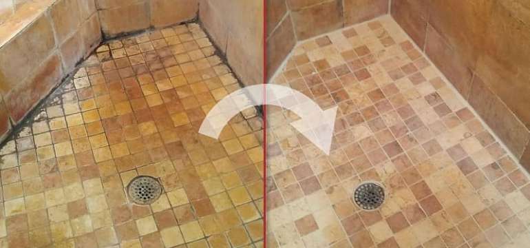 How to remove mold / mildew from shower tile grout? (bleach didn't