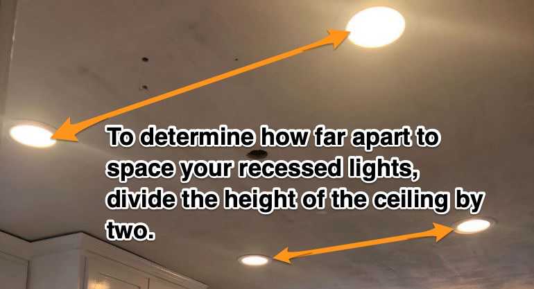 Recessed Lights Be From Cabinets, How To Calculate Many Recessed Lights Are Needed