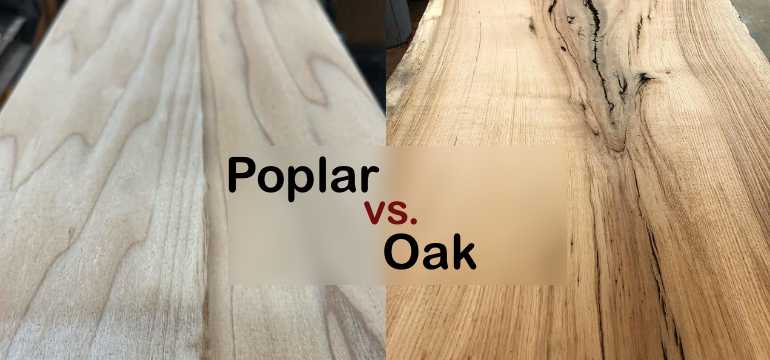 stained poplar wood
