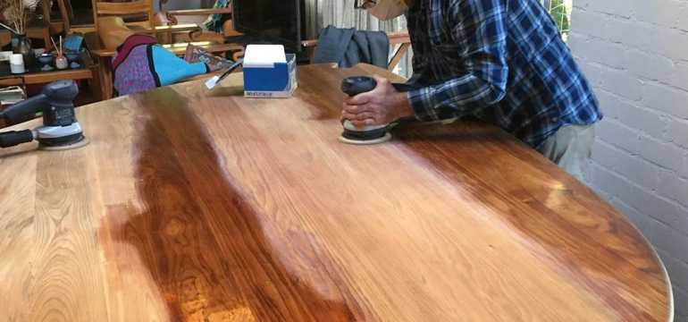 Sanding After Staining, How To Sand Furniture For Staining