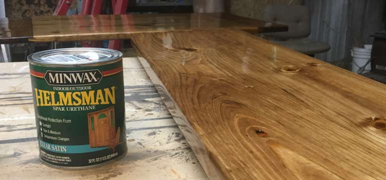 minwax water based spar urethane for kitchen table