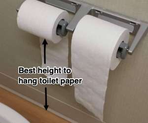 How high do you hang a hand towel online ring