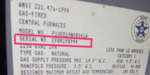 Trane Furnace Age: How To Read The Serial Number