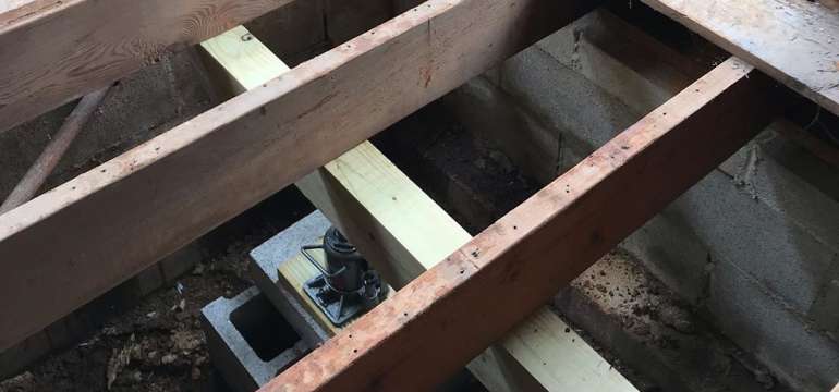 How To Jack Up Floor Joists