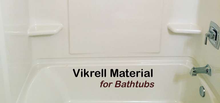 Vikrell Material For Bathtubs, Sterling Vikrell Bathtub Shower Repair White