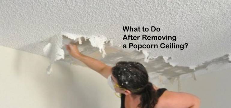 how to paint ceiling after removing popcorn